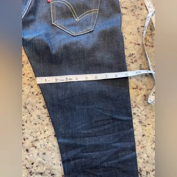 Levi's button fly Deep Indigo Straight leg Jeans - Picture 5 of 10